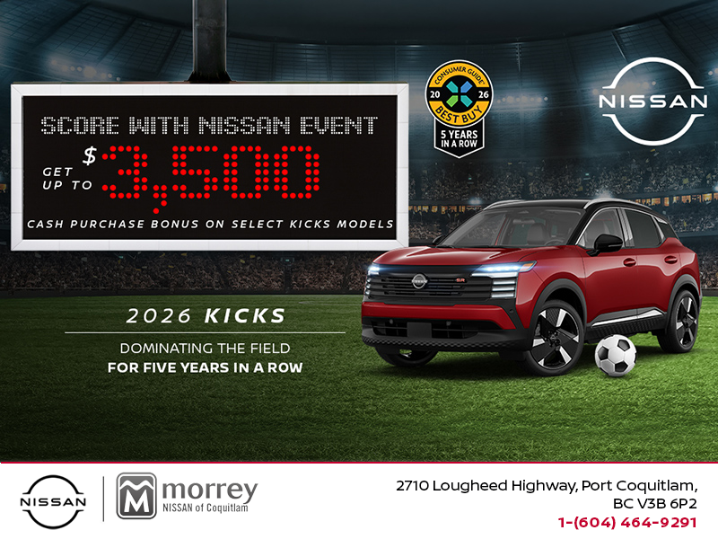 Get the 2026 Nissan Kicks Today!