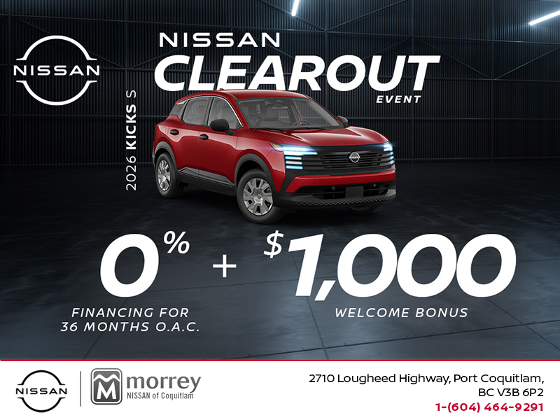Get the 2026 Nissan Kicks S Today!