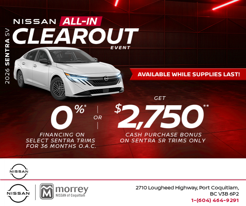 Get the 2026 Nissan Sentra SV Today!
