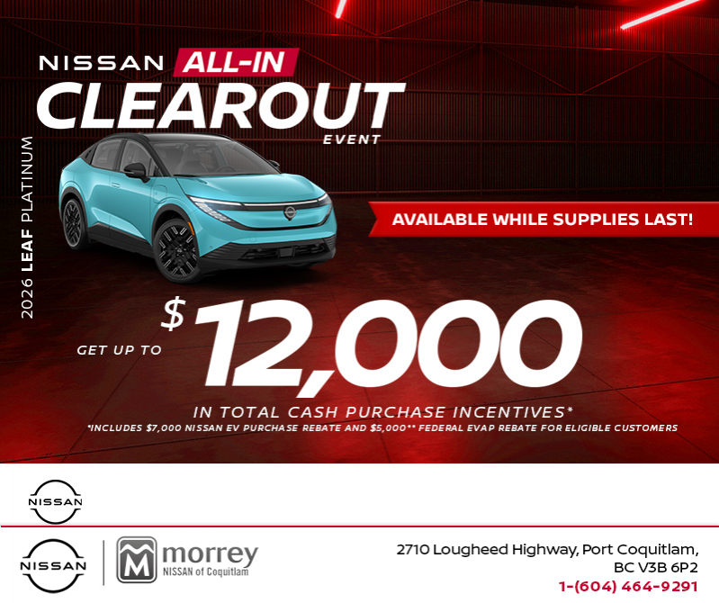 Get the 2026 Nissan Leaf Platinum Today!