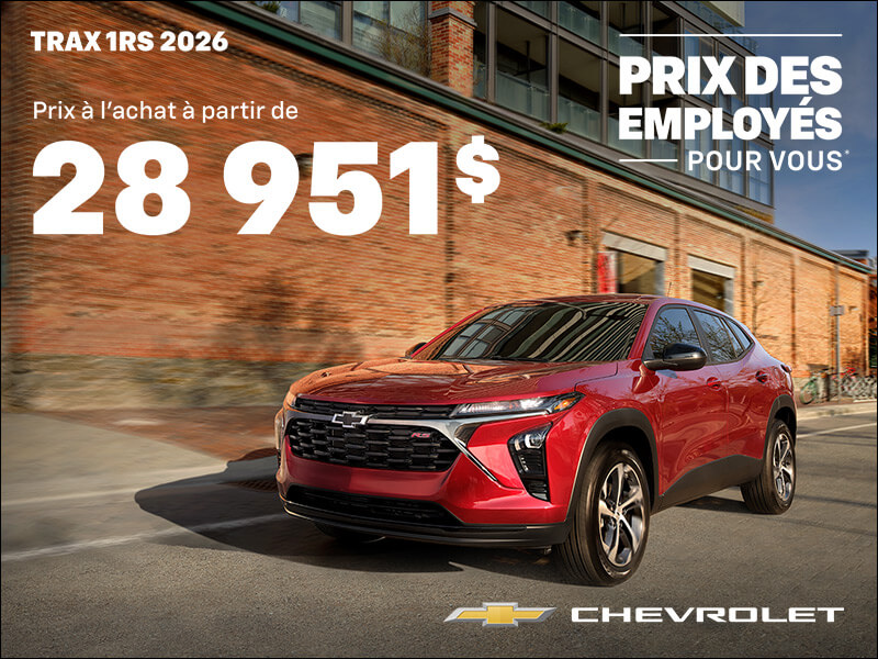Le Chevrolet Trax 2RS 2026
