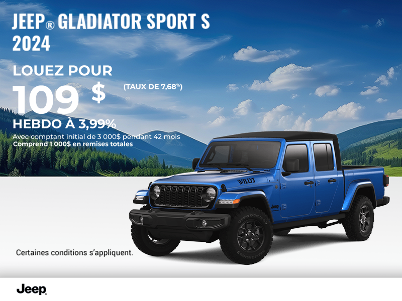 Conduisez un Jeep Gladiator 2024!