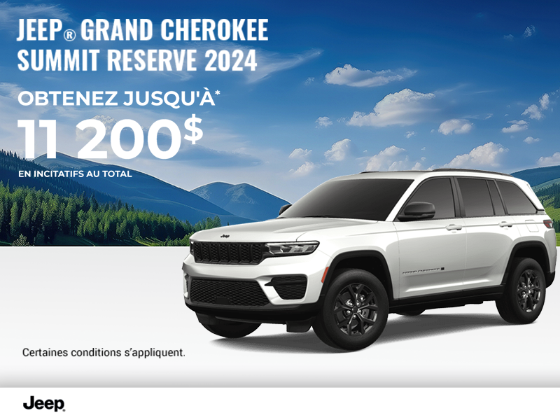 Conduisez un Jeep Grand Cherokee 2024!