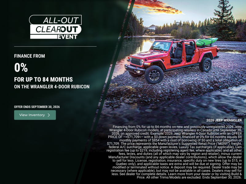 Get the 2026 Jeep Wrangler!