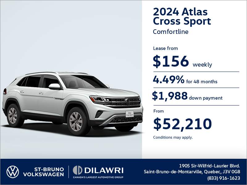 Get the 2024 Volkswagen Atlas Cross Sport