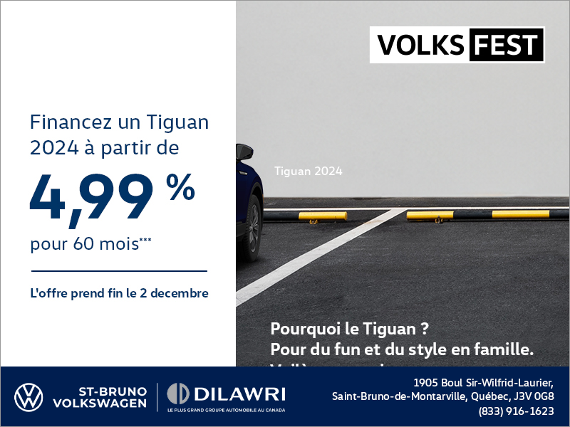 Procurez-vous le Volkswagen Tiguan 2024