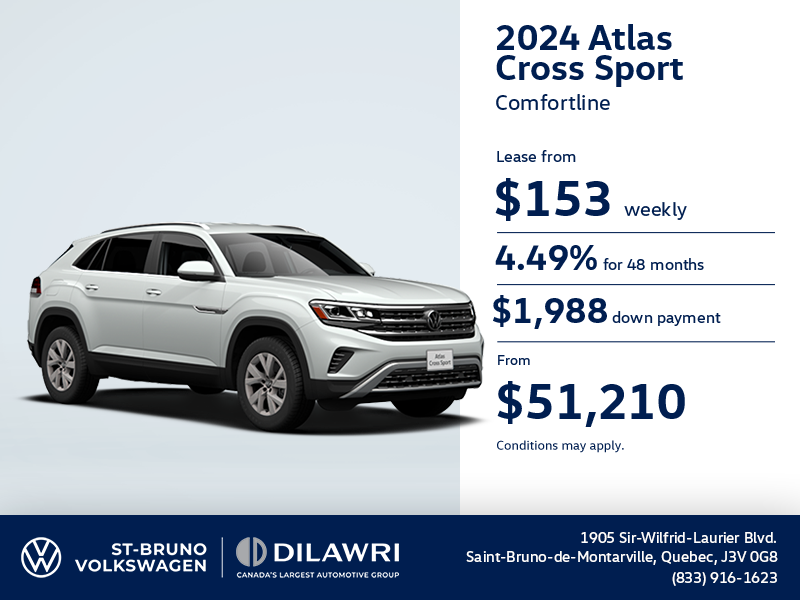 Get the 2024 Volkswagen Atlas Cross Sport