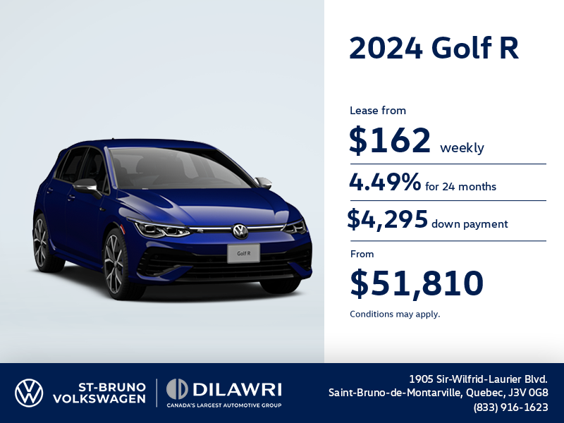 Get the 2024 Volkswagen Golf R