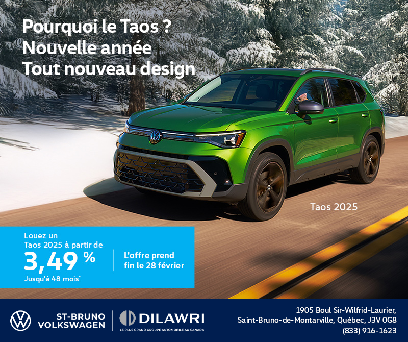 Procurez-vous le Volkswagen Taos 2025