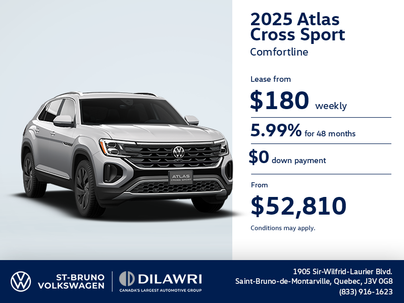 Get the 2025 Volkswagen Atlas Cross Sport