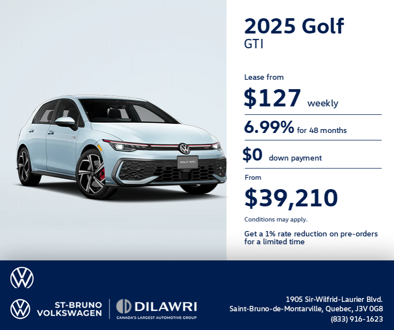 Get the 2025 Volkswagen Golf GTI