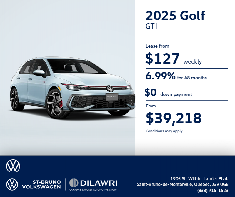 Get the 2025 Volkswagen Golf GTI