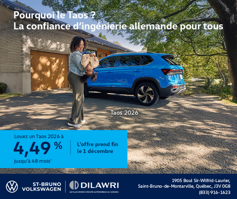 Procurez-vous le Volkswagen Taos 2026