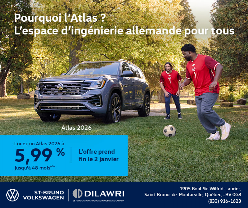 Procurez-vous le Volkswagen Atlas 2026