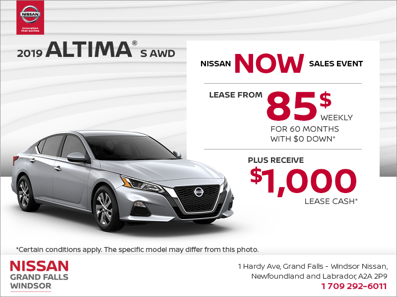 Get the 2019 Nissan Altima Today!