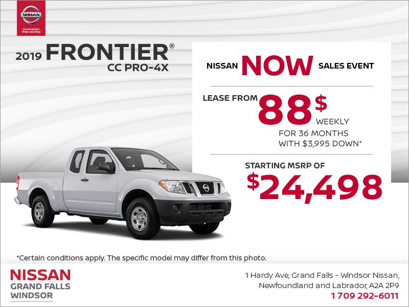 Get the 2019 Nissan Frontier Today!