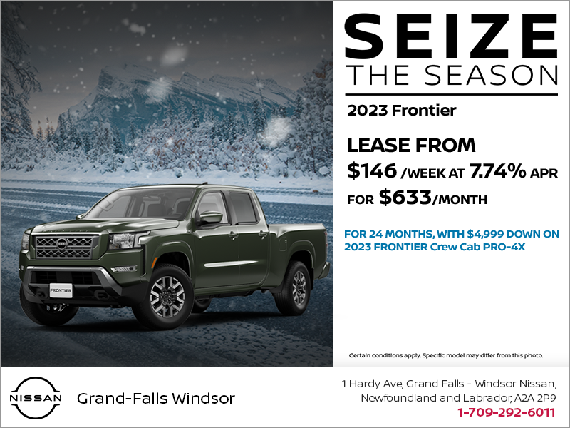 Get the 2023 Nissan Frontier Today! Grand Falls Windsor Nissan in