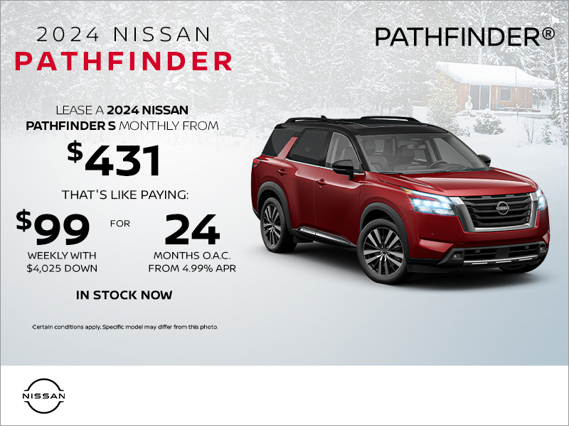 Get the 2024 Pathfinder today! Nissan of Nanaimo