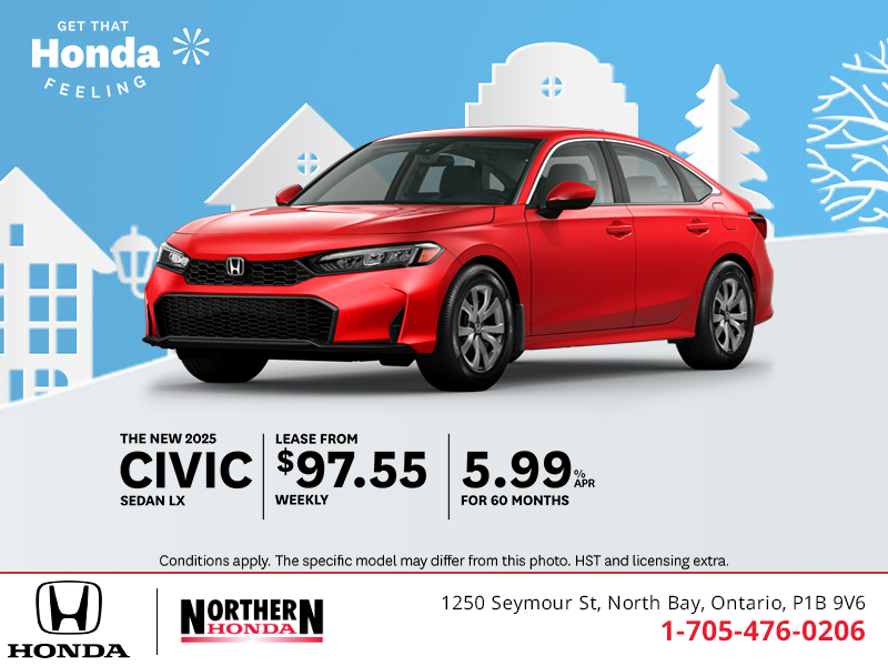 Get the 2025 Honda Civic Sedan!