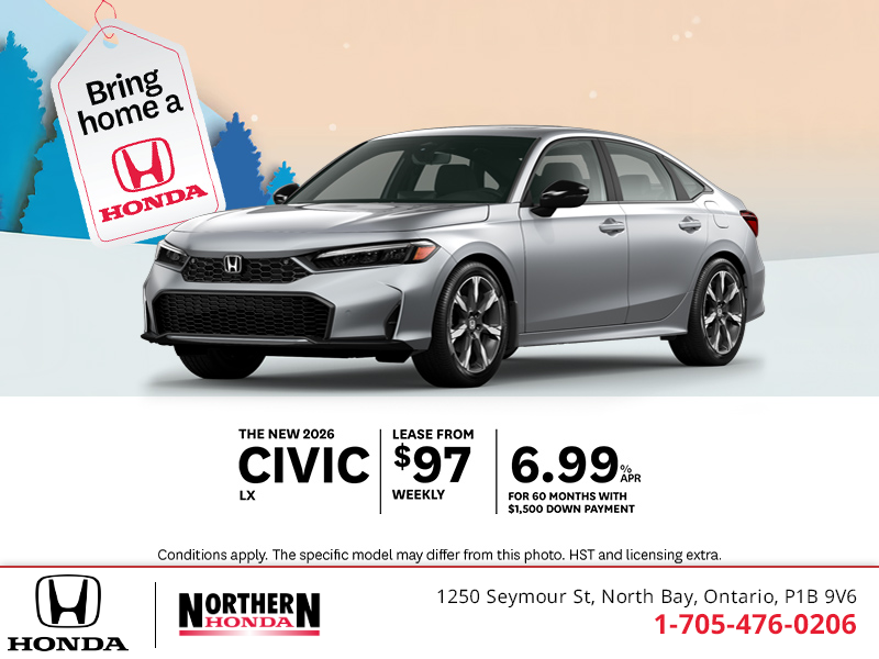 Get the 2026 Honda Civic!