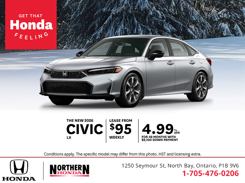 Get the 2026 Honda Civic!