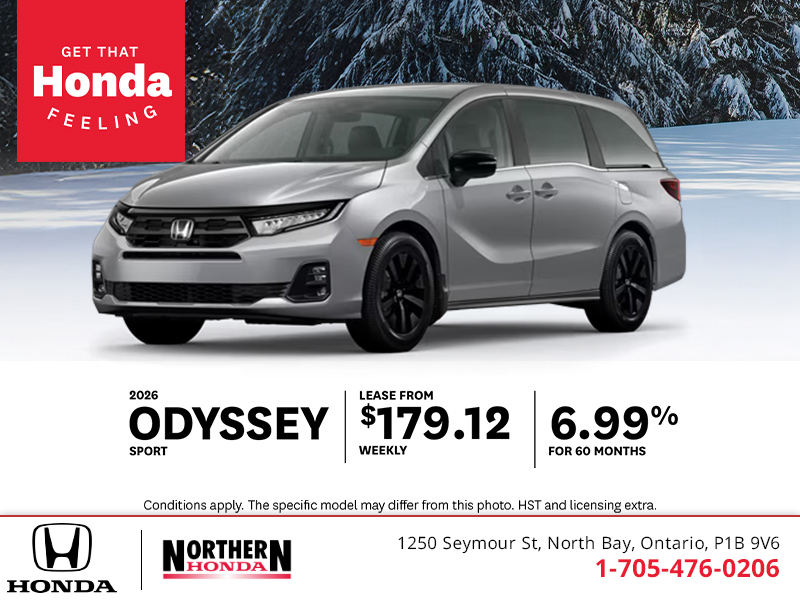 Get the 2026 Honda Odyssey!