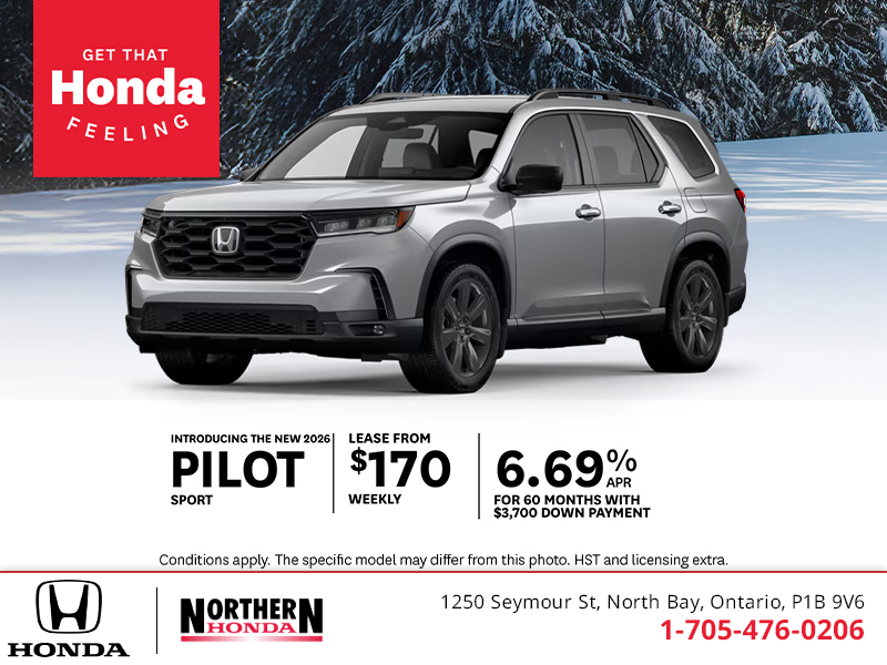 Get the 2026 Honda Pilot