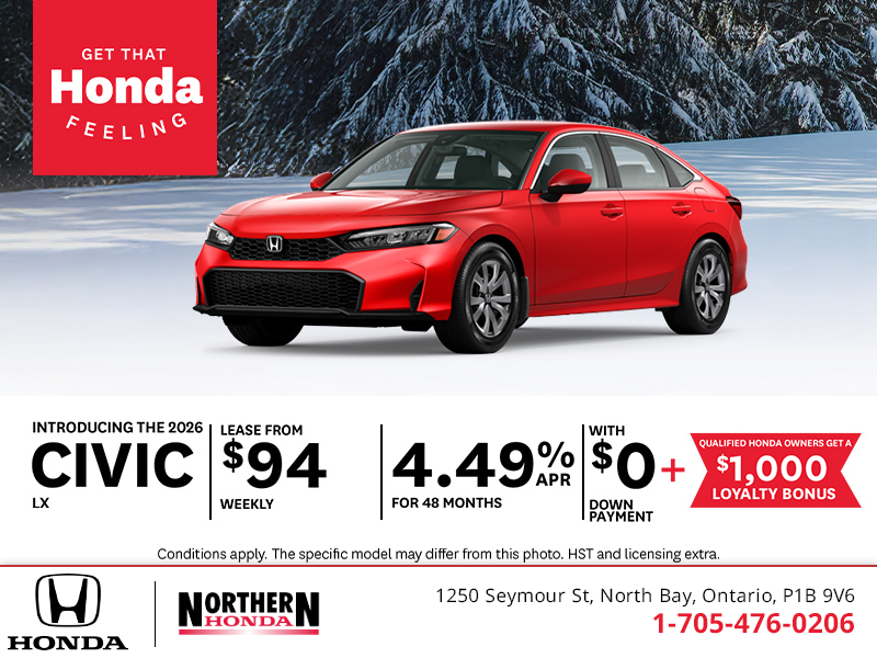 Get the 2026 Honda Civic!