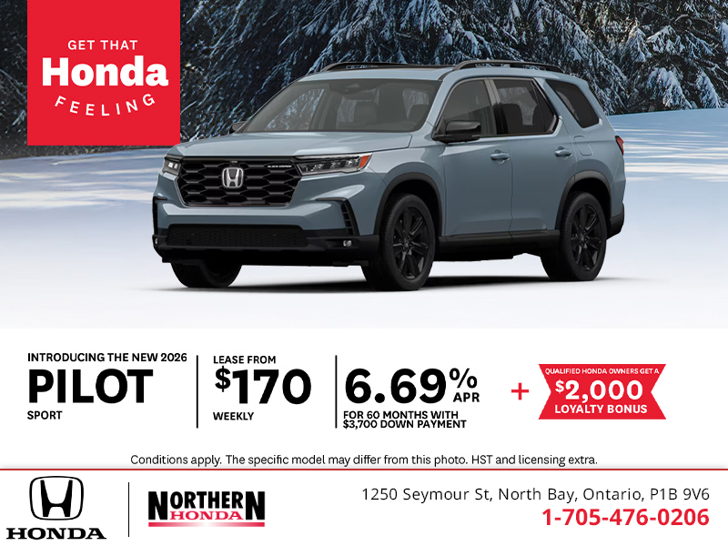 Get the 2026 Honda Pilot