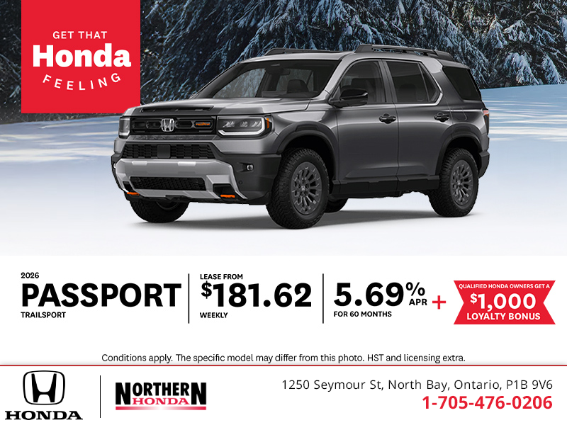 Get the 2026 Honda Passport!