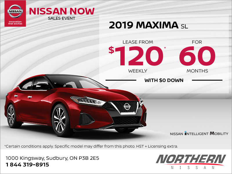 Get the 2019 Nissan Maxima Today!