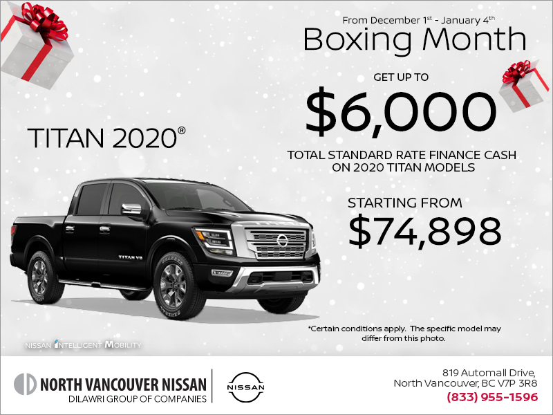 Get the 2020 Nissan Titan Today!