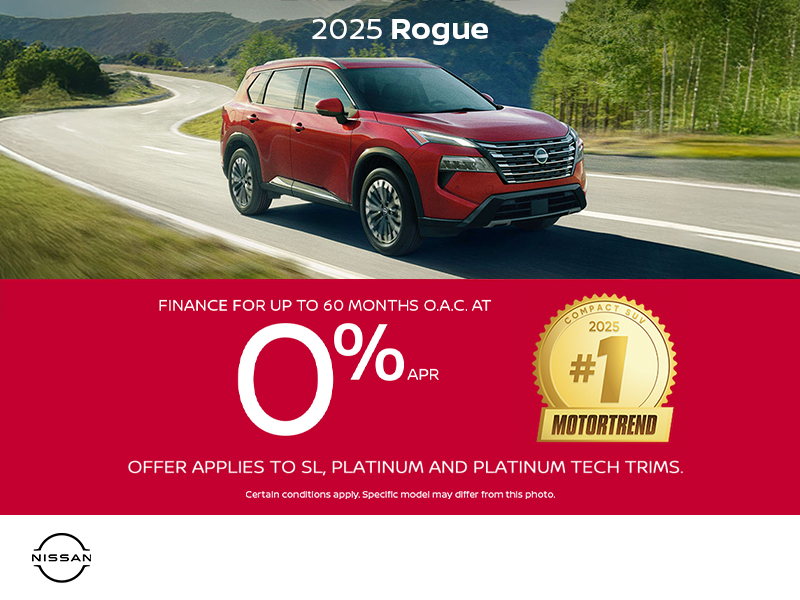Get the 2025 Nissan Rogue Today!