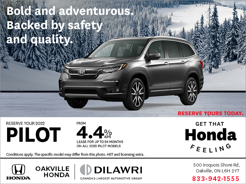 Get the 2022 Honda Pilot!