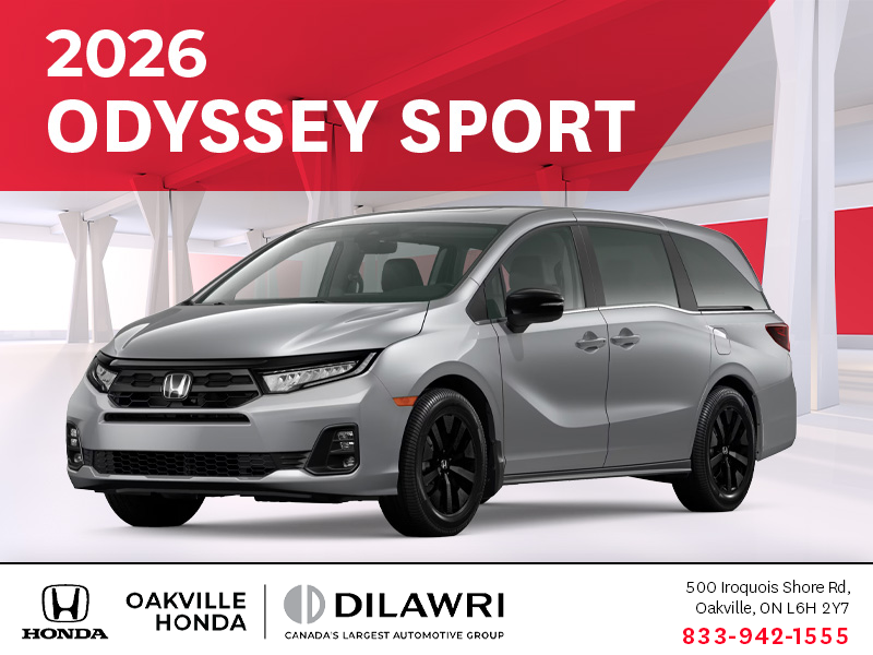 Get the 2026 Honda Odyssey!