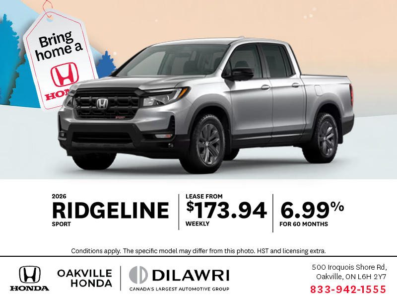 Get the 2026 Honda Ridgeline!