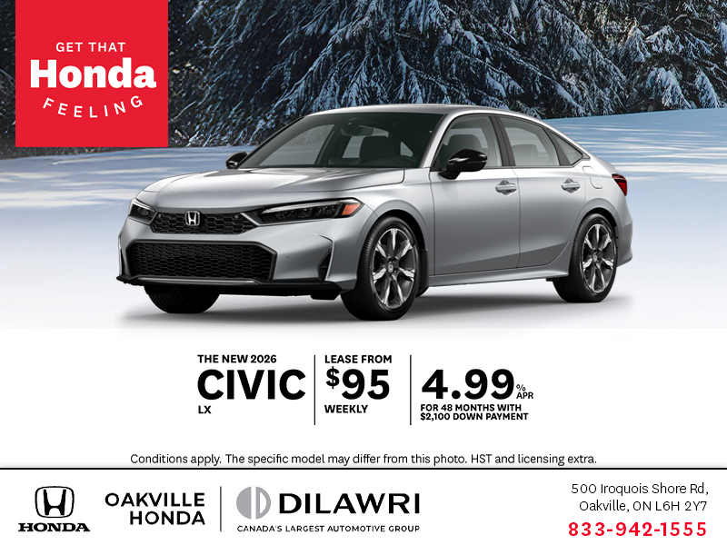 Get the 2026 Honda Civic!