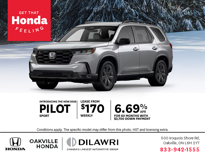 Get the 2026 Honda Pilot