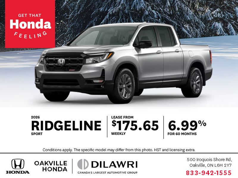 Get the 2026 Honda Ridgeline!