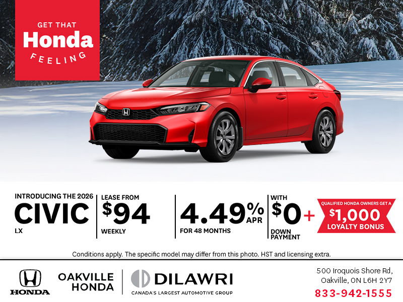 Get the 2026 Honda Civic!