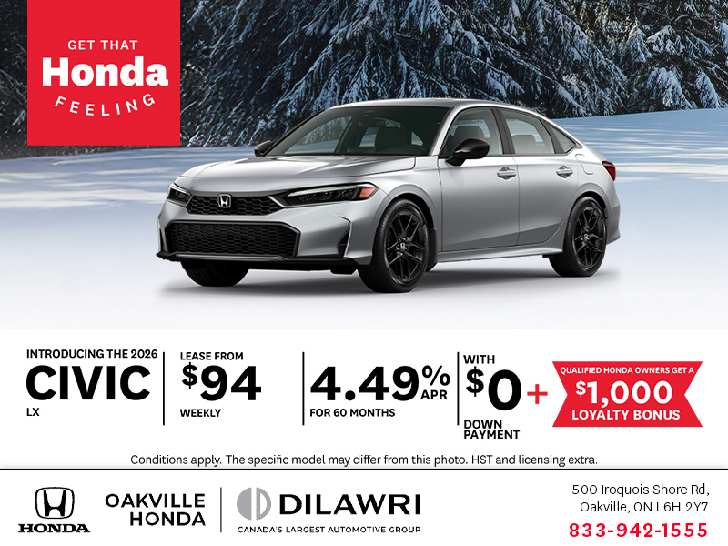 Get the 2026 Honda Civic!