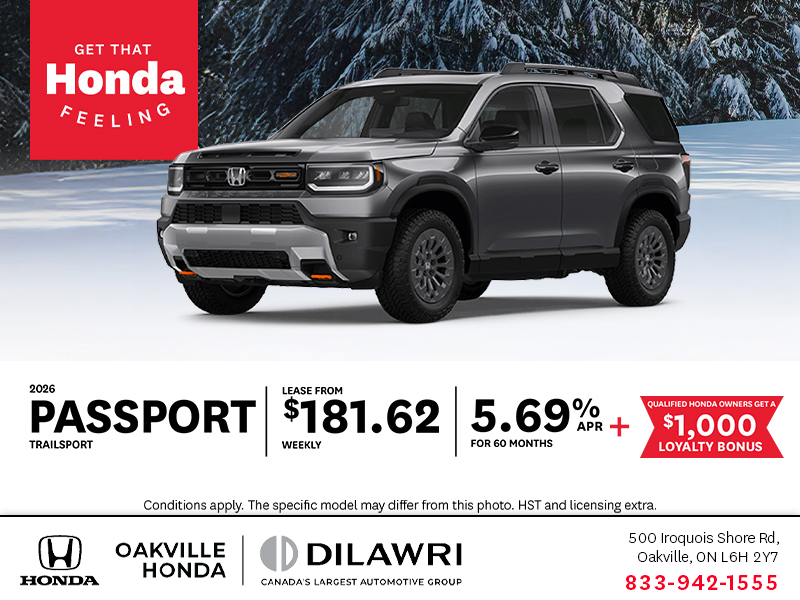 Get the 2026 Honda Passport!