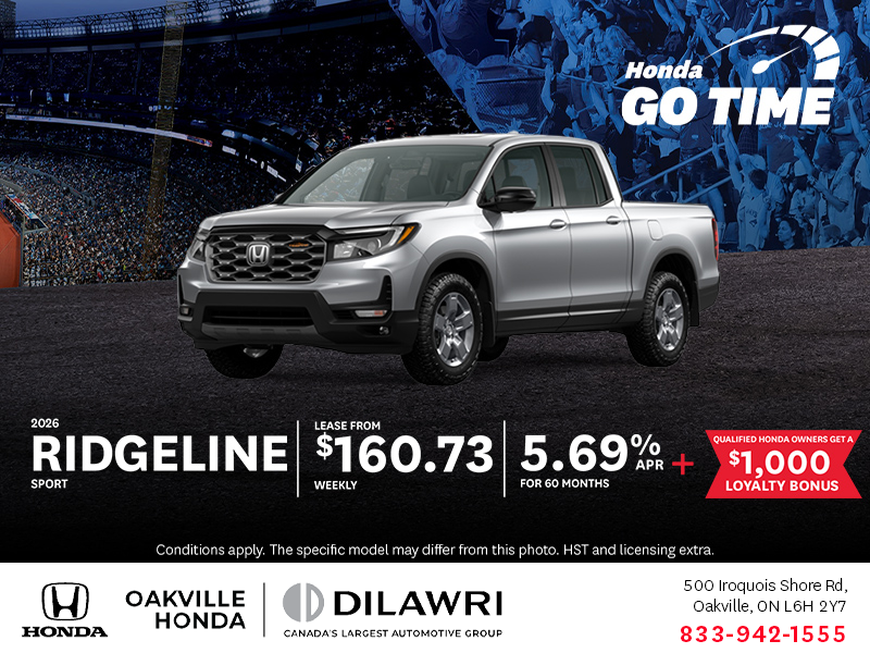 Get the 2026 Honda Ridgeline!