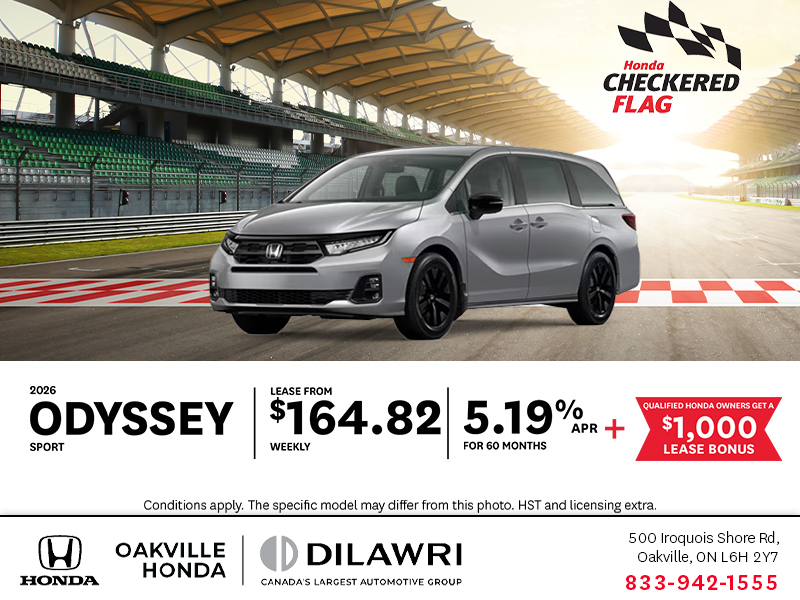 Get the 2026 Honda Odyssey!