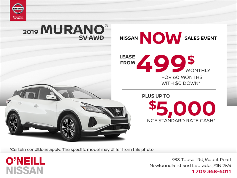 Get the 2019 Murano Today!