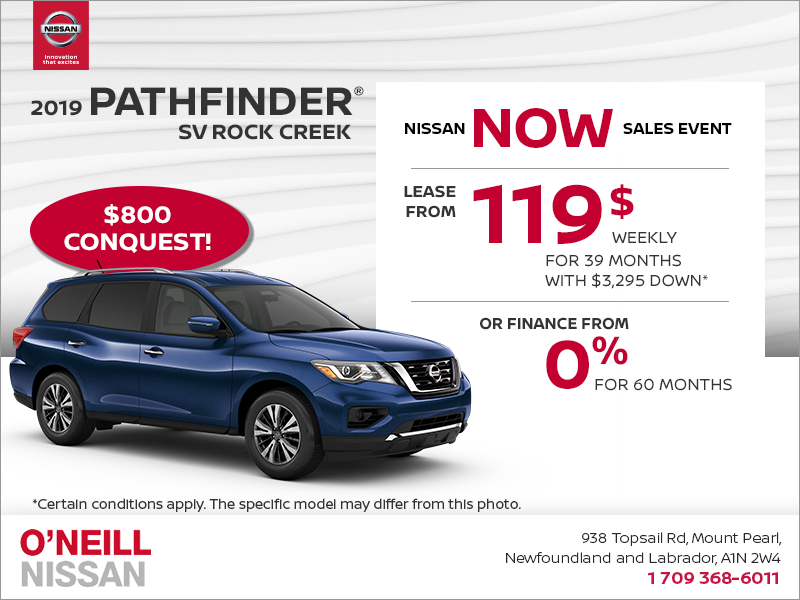 Get the 2019 Nissan Pathfinder Today!
