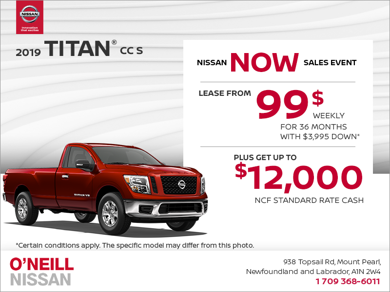 Get the 2019 Nissan Titan Today!