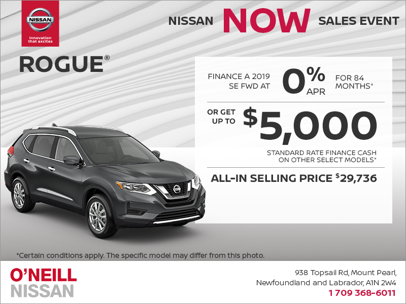 Get the 2019 Nissan Rogue Today!
