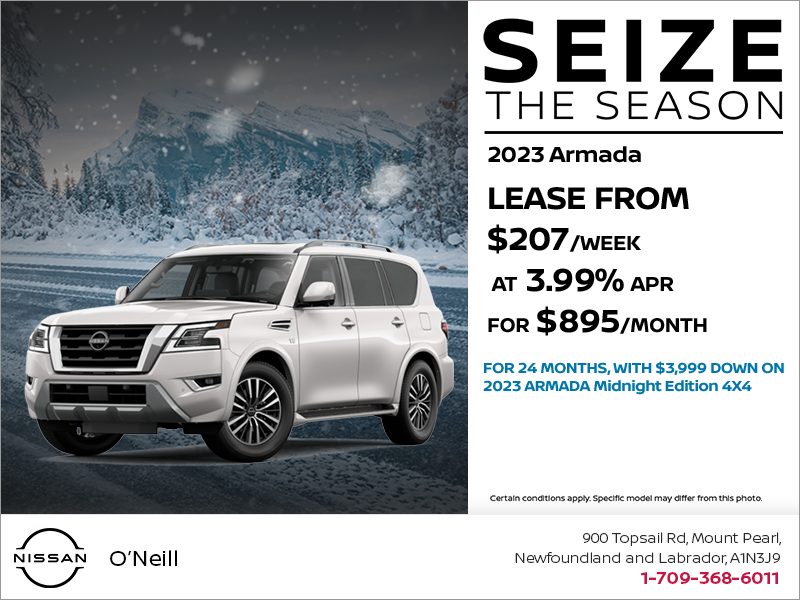 O Neill Nissan in Mount Pearl Get the 2023 Nissan Armada Today