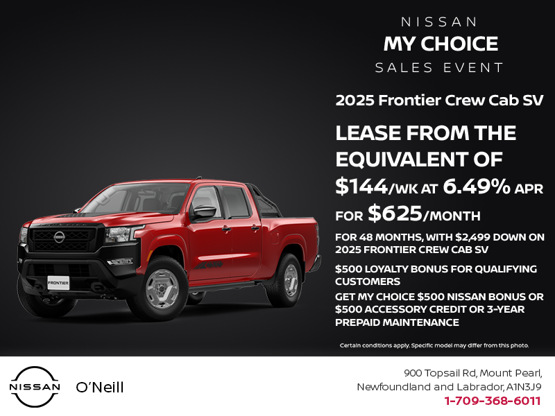 Get the 2025 Nissan Frontier Today!